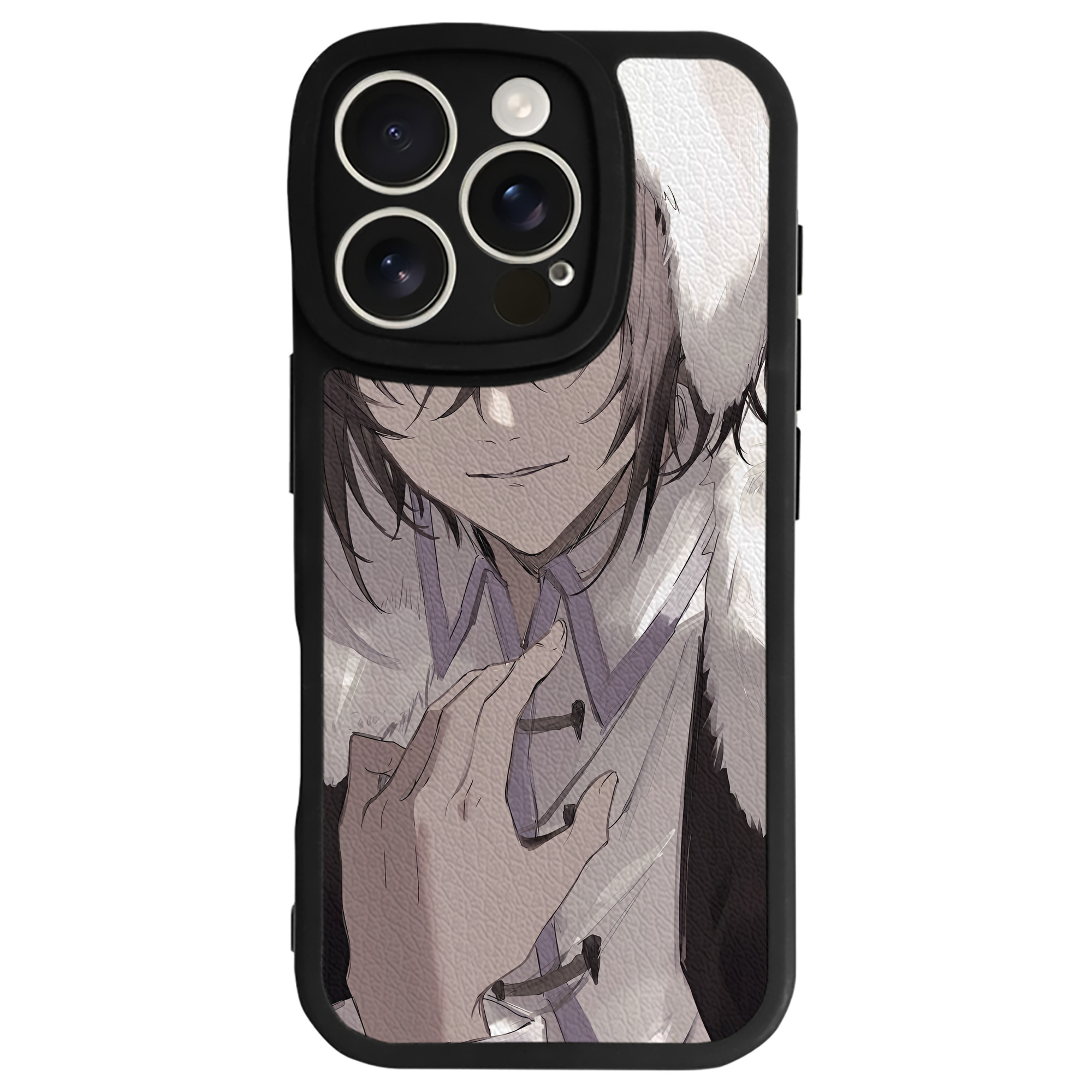 （画像用） 文豪ストレイドッグス Bungo Stray Dogs 【iPhone 16シリーズ対応】シリコンスマホケース（レザー調） 材質：シリコン